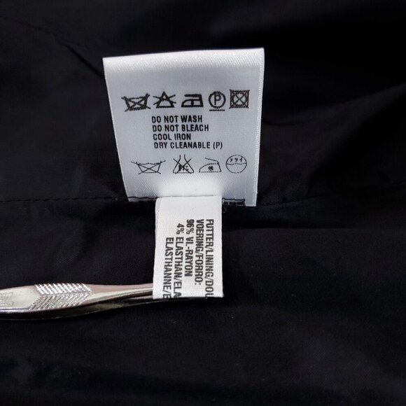 Escada Womens Size 36 Black Floral Two Button Notch Lapel Wool Blazer Jacket - Picture 13 of 16